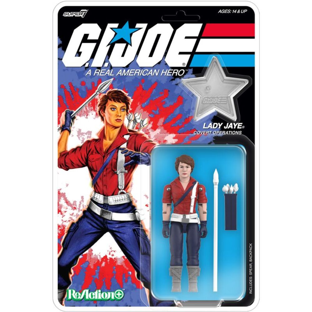Super7 - G.I. Joe - ReAction+ Wv8 - Lady Jaye (America's 250th Anniversary)